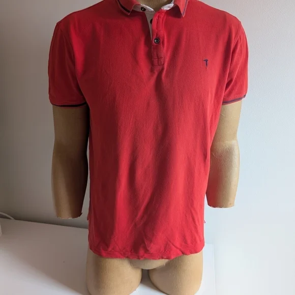 🇮🇹Trussardi Red Polo Shirt with Classic Design - Picture 4 of 13